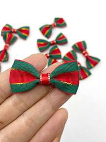 5pcs/10pcs/20pcs 5cm Christmas Bow Hairpin Hair Accessories Accessories Bow Semi-Finished Products,Christmas