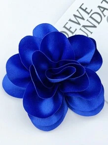 Exaggerated Handmade Satin Big Flower Brooch For Women Fashion Jewelry Wedding Party Christmas Gift Valentines