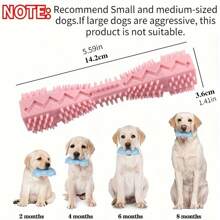 Durable Dog Chew Stick, Toothbrush For Tooth Cleaning And Massage Soft Rubber Pet Toy