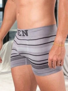 Kit Com 3 Cuecas Masculina Boxer Man Confortável Poliéster Estiloso Roupa Íntima Para Homens Ajuste Perfeito Uso Dia-a-Dia Alta Qualidade Toque Suave Suporte Excelente