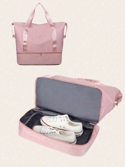 1 PC Fashion Nylon Expanded Waterproof And Wear-Resistant Universal Travel Bag For Men And Women For College Student For Travel For Back To School For Exercise Fitting Luggage Bag Overnight Bag Carry On Bag Hand Bag Gym Bag Handbag Handbags Weekend Bag Hand Bags For Holiday Outdoor For Business Vacation Hospital For Suitcase Duffle Bag Duffel Bag For Luggage College Bag Luggage Bags Weekender Bag Hospital Bag Pink Winter