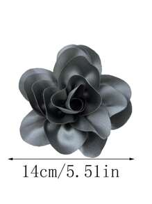 Exaggerated Handmade Satin Big Flower Brooch For Women Fashion Jewelry Wedding Party Christmas Gift Valentines