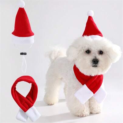 狗狗圣诞帽 宠物圣诞帽 圣诞派对装饰 宠物用品 最佳礼物 生日 家居装饰 圣诞装饰 房间装饰 冬季圣诞装饰 家居圣诞礼物 圣诞装饰