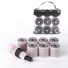 CANDY BRUSH 36 件紫色和粉色卷发器，自持式沙龙卷发器，卷发器套装，DIY 长发卷发，颜色可能有所不同，Giant Plus - 彩色 - 查看 6