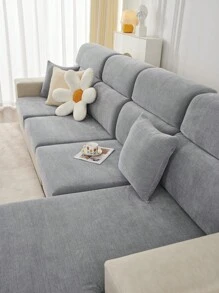 1 Vỏ đệm ghế sofa co giãn, Vỏ bọc ghế sofa bằng vải nhung trơn màu chống trượt đa năng, Chăn phủ toàn bộ ghế sofa, Chống bụi và có thể giặt được, Thân thiện với thú cưng, Có thể điều chỉnh cho ghế sofa hình chữ L, Thích hợp cho phòng ngủ, văn phòng, phòng khách - xám - Xem 7