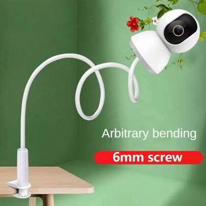 1 Piece Of 1/4 Screw Sturdy Baby Monitor Mount, There Are Two Sizes, 55cm/21.65in And 110cm/43.1inLength, Tabletop Mount, Clip Baby Camera Holder, Baby Monitor Camera Bracket, No Need For Punching, Multifunctional Monitor Bracket, Adjustable Camera Bracket For Crib, No Need For Punching Bracket,You Can Choose To Have A Universal Camera Base