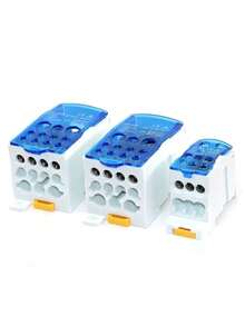The New Listing One-Input Multiple-Output Guide Rail Junction Box UKK80A 125A 160A 250A 400A500A Zero Line Terminal Block - UK - View 13