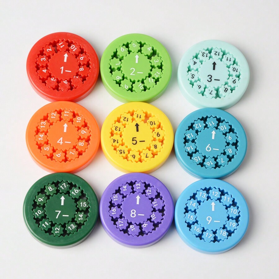 Math Fidget Spinners Finger Spinning Toys With Numbers For Addition, Subtraction