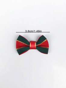 5pcs/10pcs/20pcs 5cm Christmas Bow Hairpin Hair Accessories Accessories Bow Semi-Finished Products,Christmas