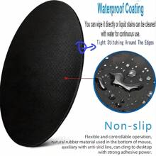 1pc Cute & Fun Round Mouse Pad, Mini Portable Travel Mouse Pad With Non-Slip Rubber Base, Suitable For Office, Home, Study And Gaming, 7.87" X 7.87" X 0.08" - Multicolor - View 6