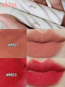 ukiss Cheek Lip Mud, Velvet Matte Lipstick, Cream Cheek Blush, High Pigment Color, Longwear, Weightless, Liquid Lipstick, Smooth, Long Lasting - #M03 Mist Hawthorn - View 7