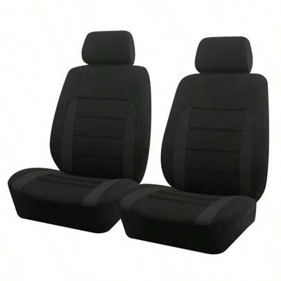 2 pièces Housses de siège avant compatibles airbag, coussins de siège de voiture universels, nouveau design pour femmes