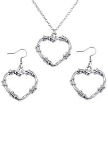 10入組心型設計DIY珠寶吊墜