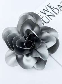 Exaggerated Handmade Satin Big Flower Brooch For Women Fashion Jewelry Wedding Party Christmas Gift Valentines
