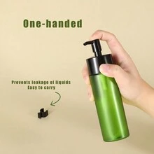 1/10pcs 150ml Green Pump Bottle Empty Lotion Dispenser Refillable For Shampoo Conditioner Hand Soap Dispenser Plastic Reusable Body Wash Container Bulk - Multicolor - View 2