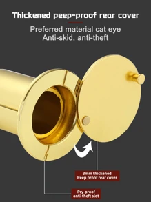 2-In-1 Tappo Spioncino Anti-Furto e Telecamera Campanello Per Il Monitoraggio Della Sicurezza Domestica