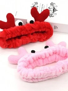 3 cái/bộ Băng đô Đối với phụ nữ , Màu thuần Cua Hình dạng Băng đô cài tóc , Đơn giản Băng tay Thiết kế , Không thấm nước & , có thể sử dụng Rửa Mặt , Mặc Trang điểm , Khuôn mặt SPA Hoặc A Tắm - Hồng - Xem 2