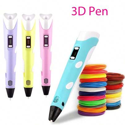 GOLDFOX 3D Pen Set With 9m PLA Filament, Beautiful Picture Book, Gift Box, Pen Stand