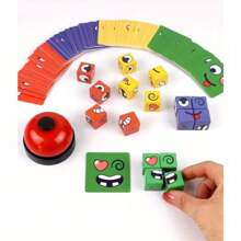 儿童变脸表情拼接方块 趣味桌面亲子游戏 早教益智力积木玩具 - 變臉魔術方塊 - 查看 9