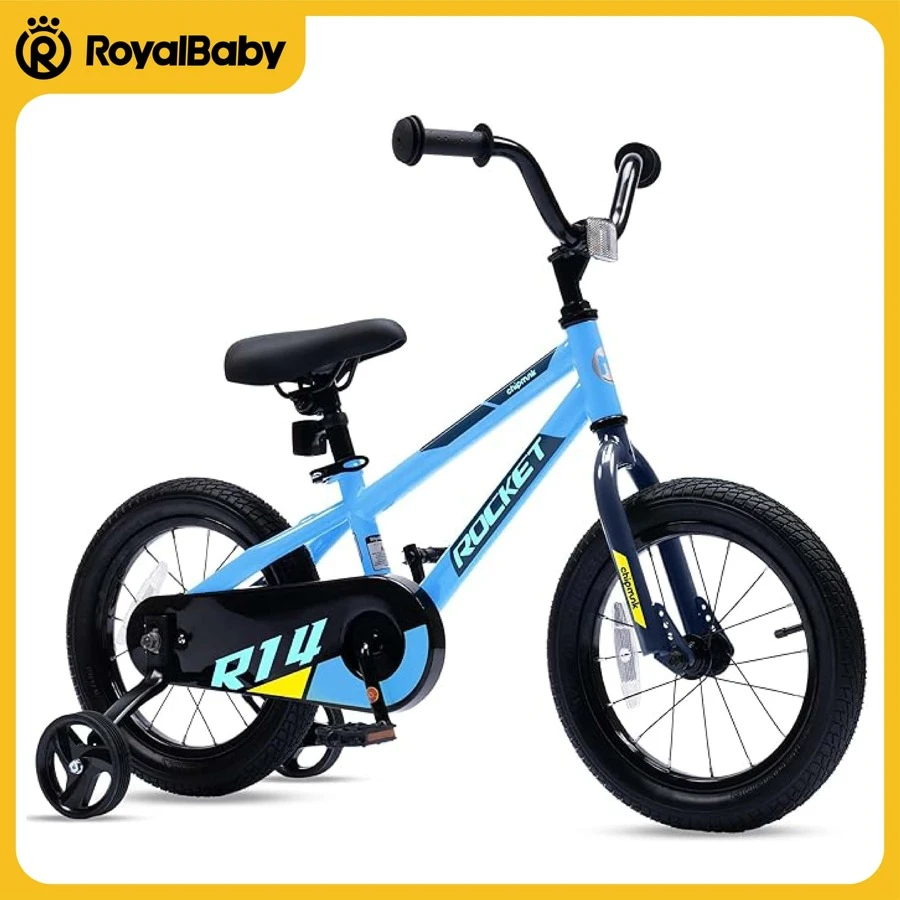 Royalbaby Kids Bike Toddlers 12 14 16 18 20 Inch Wheel Bicycle Beginners Boys Girls Ages 3-11 Years, Multiple Color Options - Light Blue - View 1