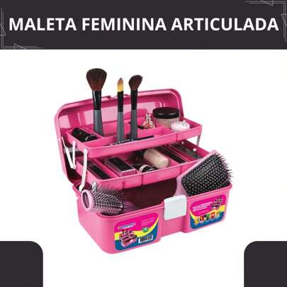 Maleta Feminina com 2 Bandejas Articuladas