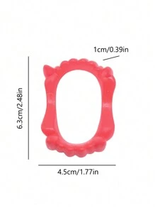 10 件万圣节塑料吸血鬼牙齿，夜光狼人獠牙，吸血鬼服装装扮配件，圣诞节 - 彩色 - 查看 5