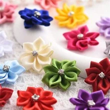 50pcs Handmade Embellished Flower DIY Clothing Accessories
