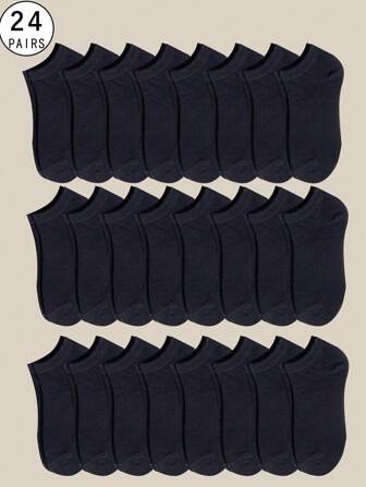 24 双纯色薄款低帮踝袜经典休闲夏季运动女士袜子
