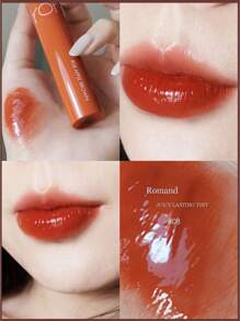 Rom&nd Romand 持久保湿唇彩 08 苹果棕 5.5克/0.2盎司，Romand 液体唇膏，水润亮泽妆效，韩国唇彩，持久显色，MLBB（My Lips But Better，我的嘴唇，但更美），保湿，高显色度，打造自然透明妆容，日常唇彩，韩国化妆品，礼盒装 - 08 APPLE BROWN - 查看 3