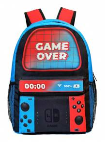 Mochila de regreso a la escuela para niños - Mochila para niños gamers para niños, niños y adolescentes, escuela primaria y secundaria - Mochilas para niños de 6 a 18 años, mochila escolar de videojuegos de 16 pulg. para viajes