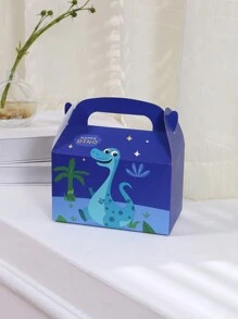 12pcs/Set 16*9*9CM Printed Mini Dinosaur Pattern Gift Boxes, Party Favor Boxes For Birthday, Holiday Celebration, Gift Packaging,Christmas Valentine Day - Multicolor - View 4