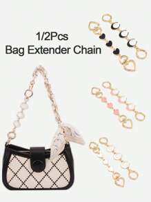 1/2 buc. Lanț de prelungire a geanților, prelungitoare de curele de poșetă Accesorii de înlocuire pentru lanț de prelungire a poșetei pentru geanta de umăr.