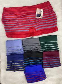 Bóxer juvenil de microfibra cortos Paquete De 6 Pzas Microfibra 8-10 y 12-14  surtido en colores - Multicolor - Ver 1