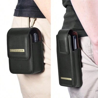 PULOKA PU Leather Belt Clip Pouch Bag Holster Case Compatible With Samsung Galaxy Z Flip 7/6/5/4/3/2 And Galaxy Z Fold 7/6/5/4/3/2 Phones