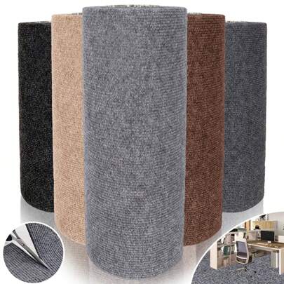 YIMEIS 1pc Long Rectangle Self-Adhesive DIY Floor Mat, Cat Scratching Pad, Entry Mat, Stair Tread, Wear-Resistant, Anti-Scratch, Dust-Free, Non-Slip Home Floor Mat Gifts Birthday Graduation