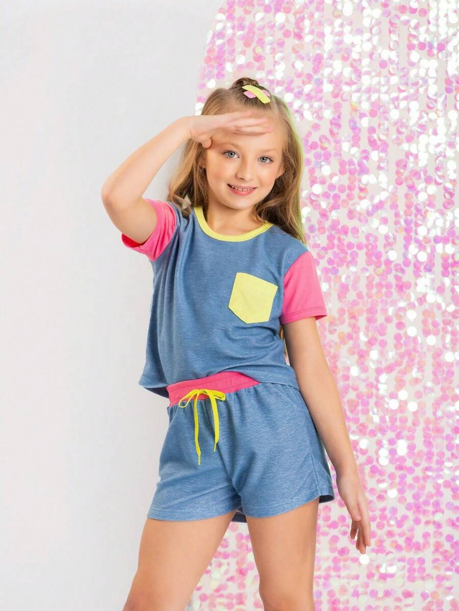 Women's Children's Jeans Style Set - Blue - View 1