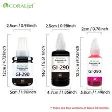 Coraljet Tương Thích Canon GI290 GI-290 Chai Mực Đổ Bộ Cho Canon PIXMA G4210 G3200 G4200 G2200 G1200 Megatank Máy In - MỰC GI-290 - Xem 11