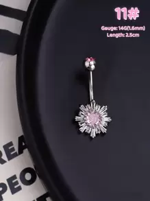 1-5Pcs Y2k Pink Heart Belly Button Ring Tear-Drop Rhinestone Decor Navel Jewelry Turtle Navel Piercing Bow Belly Bar Dangle Belly Piercing Bar Cross Turquoise Stainless Steel Blue Opal Belly Rings Navel Nail Navel Rings Belly Piercing Jewelry Gift For Women Girls Daily Wear Christmas Halloween Gift ﻿ Valentines,Mom,Mother,Mother's Day,Gift