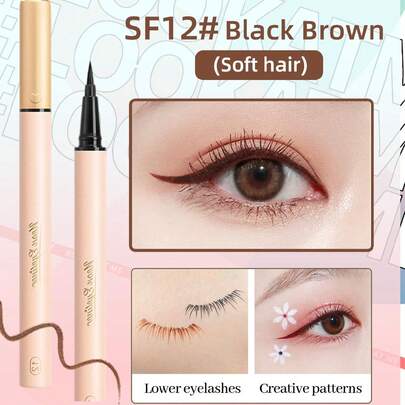 ukiss 0.55ml Colorful Liquid Liner Pencil, Slim Nip Eyeliner Pencil, Lower Eyelashes Pencil, Eye Painting Pencil, Intense Color, Smooth Ink Flow, Fast Dry, Waterproof And Sweatproof And Anti-Smudge