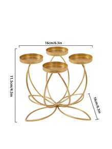 1 个多头铁制烛台，浪漫餐桌中心装饰烛台，适合结婚纪念日、烛光晚餐和派对（无蜡烛）万圣节、幽灵、秋季、节日、节日圣诞节、冬季、节日、节日、房间装饰、家居装饰、礼物 - 彩色 - 查看 14