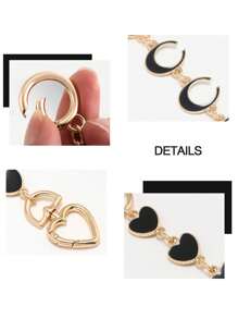 1/2 buc. Lanț de prelungire a geanților, prelungitoare de curele de poșetă Accesorii de înlocuire pentru lanț de prelungire a poșetei pentru geanta de umăr.