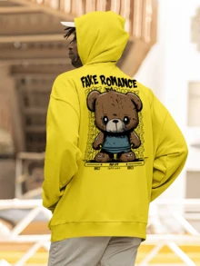 Blusa Moletom  Bear Fake Romance Urso CANGURU 2374 FLUXOGEEK