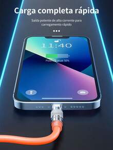INOVA Carregamento Rápido Cabo Micro-USB, V8, Tipo C, USB-C, 3.4A, Liga de Zinco Cabo De Dados Reforçado Para Samsung Androide Carga Cabo Acessórios Do Telefone, 1M - Laranja - Visão 4