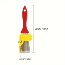 1 Set de 2 en 1 Pincel para pintar bordes con guía de separación de colores, mango de plástico duradero, herramienta de pintura de uso múltiple DIY para enmarcar, pared, ventana y borde de techo, ligero, herramientas separadoras de pintura de látex precisas - Unitalla - Ver 12