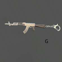 Llavero de pistola de estilo callejero, colgante de modelo de pistola de aleación, llavero de coche, llavero de coche para hombres, niños, niñas y mujeres como accesorio de coche, encanto de bolso, mochila para la escuela, ideas de regalo de Navidad lindas góticas y Y2k para maestros, amigos y hermanas