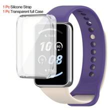 Replacement Silicone Strap Case Compatible With Honor Band 9 Watchband Sport Bracelet For Honor Band 9 Protection Cover Case For Men And Women As A Gift For Students Returning To School