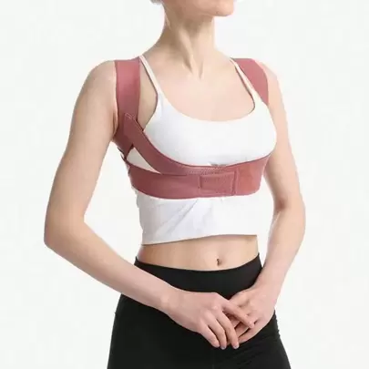 1 件成人隐形背部姿势矫正器，塑身腰部训练器，锻炼腰带，适合锻炼、居家运动和散步