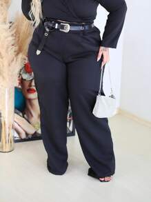 Plus Size Pants - màu đen - Xem 8