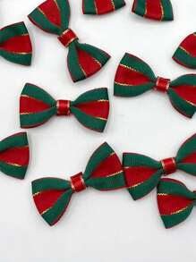 5pcs/10pcs/20pcs 5cm Christmas Bow Hairpin Hair Accessories Accessories Bow Semi-Finished Products,Christmas