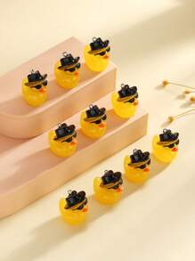 Cartoon Funny Fashion Cute Duck DIY Decor Accessory For Keychain, Earrings, Necklace
